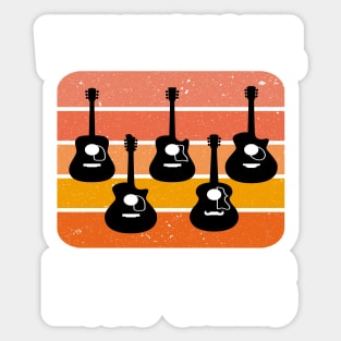 where words fail music speaks guitar | music lovers and dance | pop song Sticker